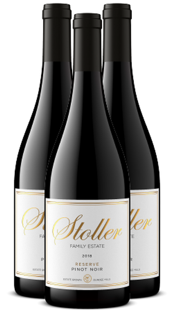 3-Pack 2018 Stoller Reserve Pinot Noir